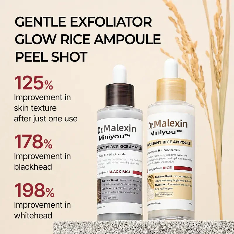 ✨✨Last Day 50%OFF:Miniyou™ Glow White Rice Peeling Ampoule