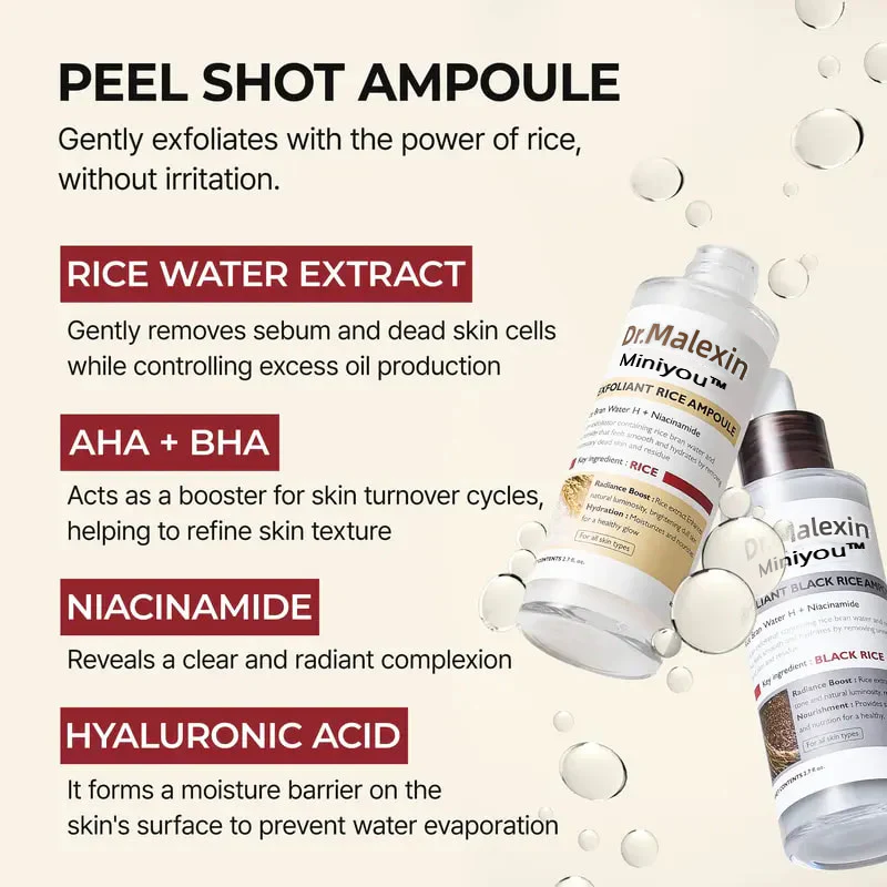 ✨✨Last Day 50%OFF:Miniyou™ Glow White Rice Peeling Ampoule