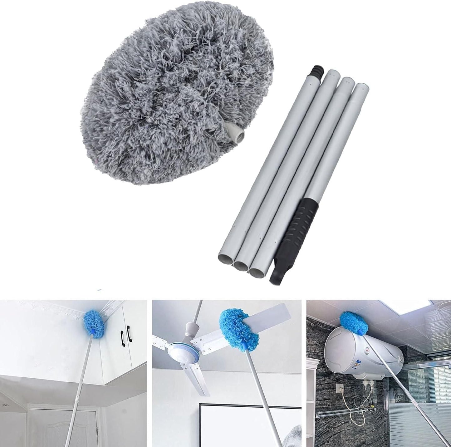 Washable Ceiling Fan Cleaner-Multi-Purpose Extendable Ceiling Fan Duster