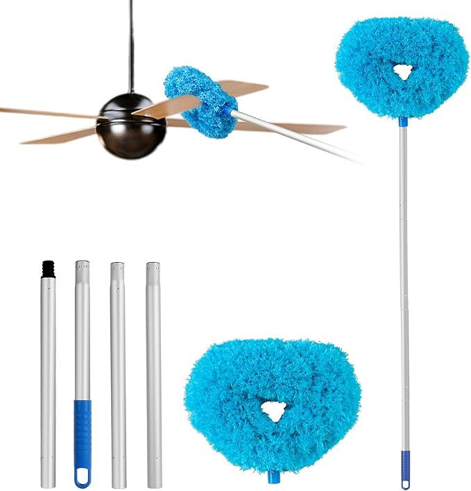 Washable Ceiling Fan Cleaner-Multi-Purpose Extendable Ceiling Fan Duster