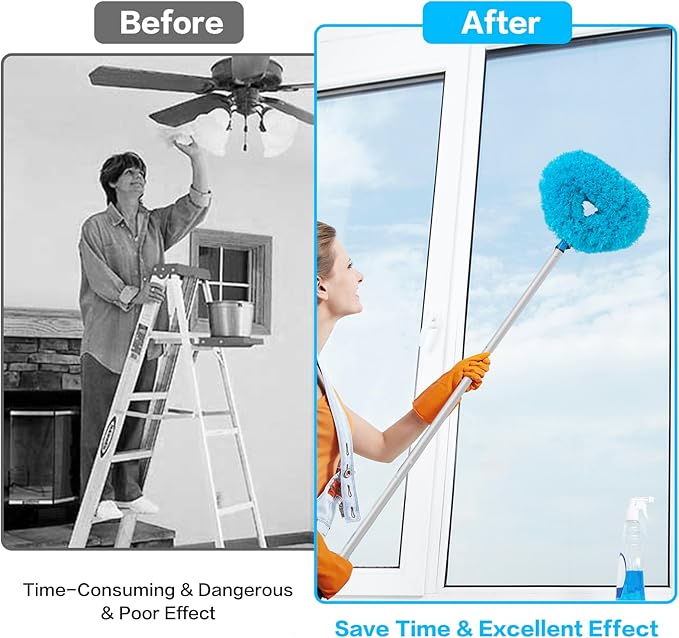Washable Ceiling Fan Cleaner-Multi-Purpose Extendable Ceiling Fan Duster