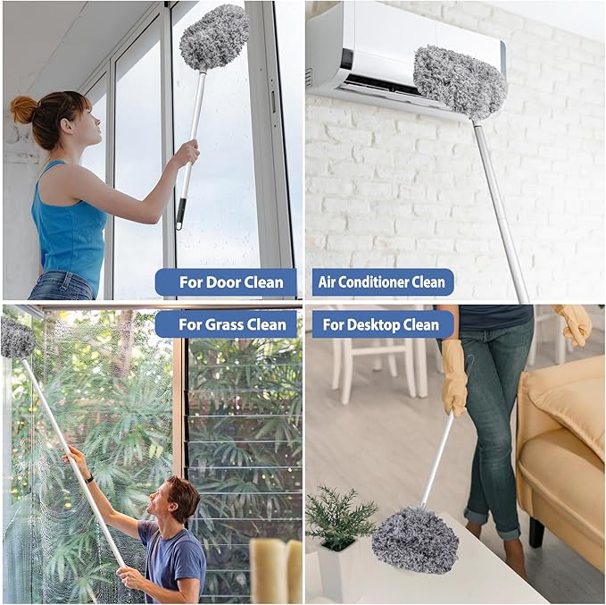 Washable Ceiling Fan Cleaner-Multi-Purpose Extendable Ceiling Fan Duster